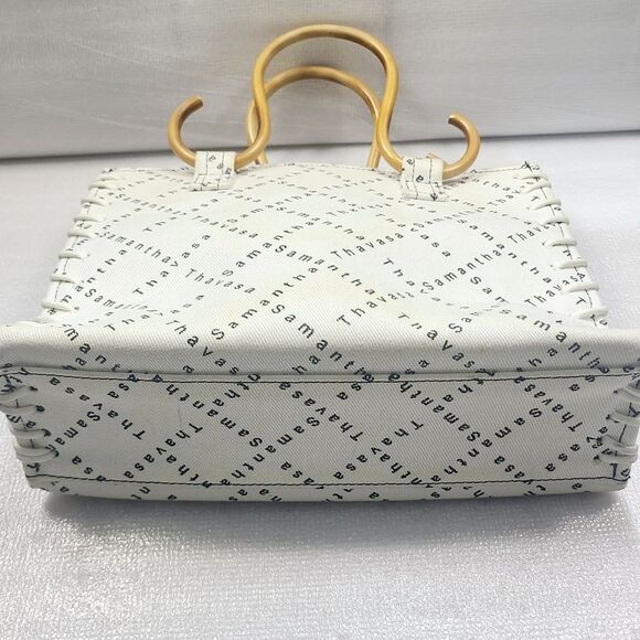 Samantha Thevasa Canvas Satchel - Picture 4 of 6